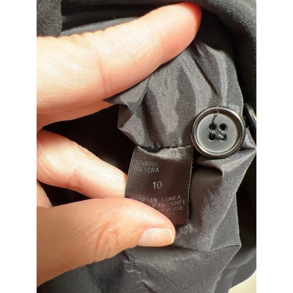 Elie Tahari Black 3 Button Blazer Stretch Career Business Women's 10 Corporate - Picture 6 of 7